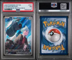 Steven's Beldum Illustration Rare 207 Pokemon Scarlet & Violet Promo PSA 7 - Image 3