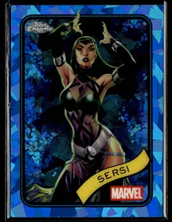 2025 Topps Chrome Marvel Sapphire Sersi #77 - Image 1