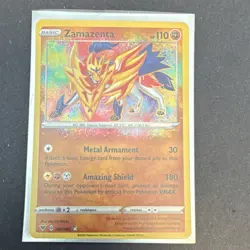 Pokemon Zamazenta 102/185 Swsh04 Vivid Voltage Amazing Rare Holo Basic 110 HP - Image 3