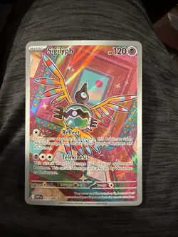 2025 Pokemon Sigilyph 121/086 Illustration Rare Holo NM White Flare - Image 1