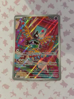 2025 Pokemon Sigilyph 121/086 Illustration Rare Holo NM White Flare - Image 2