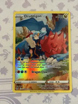 Pokemon TCG Druddigon TG09/TG30 Silver Tempest Full Art Holo Ultra Rare - Image 1