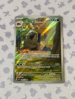 Pokemon Mabosstiff 218/198 | Scarlet & Violet Base | Illustration Rare - Image 1