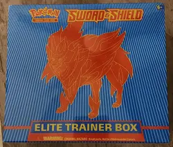 Pokemon TCG Sword Shield Zamazenta Elite Trainer Box - Image 1