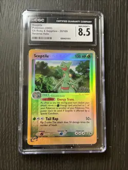 CGC 8.5 Nm/MINT Sceptile 2003 EX Ruby & Sapphire 20/109 Reverse Holo Pokemon - Image 1