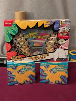 POKEMON ASCENDED HEROES ETB x2 + MEGA GARDEVOIR PREMIUM POSTER COLLECTION - Image 1
