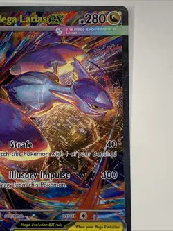 Pokemon Mega Latias EX 181/132 Mega Evolution Full Art Holo 280 HP Rare - Image 3