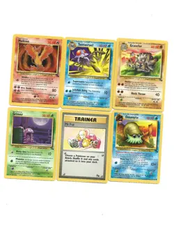 LOT OF 13 POKEMON CARS 62 SERIES BASET (1995,96,98) - Image 1