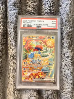 POKEMON KELDEO EX SIR 167/086 SV: WHITE FLARE PSA 9 MINT - Image 1