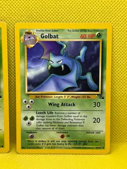 Pokemon Tcg Zubat 57/62 & Golbat 34/62 Fossil Non Holo - Image 3