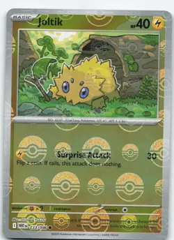 Joltik (Poke Ball Pattern) 033/086 Common Holo SV: White Flare NM Pokemon - Image 1
