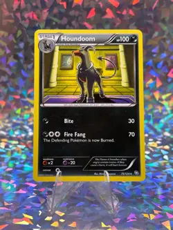 HOUNDOOM 75/124 RARE DRAGONS EXALTED POKEMON LP - Image 1