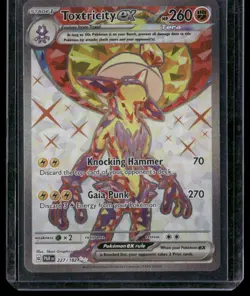 Toxtricity ex PAR en 227/182- Full Art Paradox Rift Holo Pokemon NM - Image 1