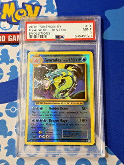 PSA 9 - 2016 Pokemon XY Evolutions Gyarados Reverse Foil #34/108 - Image 1