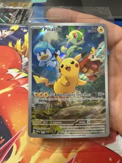 *ACTUALLY SEALED* 2023 POKEMON SVP EN-SV BLACK STAR PROMO 027 PIKACHU PALDEA - Image 1