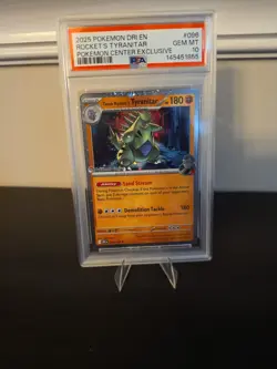 PSA 10 - 2025 POKEMON DESTINED RIVALS 096 ROCKET'S TYRANITAR | Pokemon Center - Image 1
