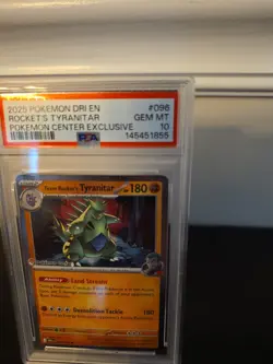 PSA 10 - 2025 POKEMON DESTINED RIVALS 096 ROCKET'S TYRANITAR | Pokemon Center - Image 3
