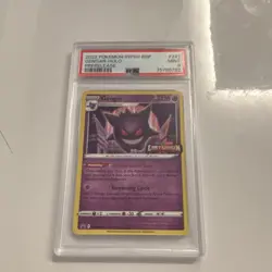 Pokemon Gengar SWSH241 Lost Origin Prerelease Holo Promo PSA 9 120 HP - Image 1
