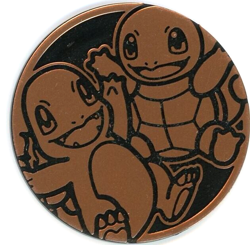Pokemon TCG Charmander Squirtle My First Battle Jumbo Coin - Image 1