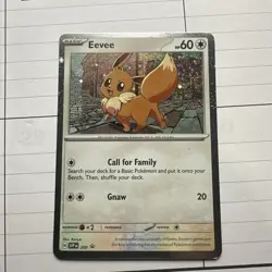 Pokemon Eevee SVP200 Black Star Cosmos Holo Promo Destined Rivals Pokemon TCG NM - Image 1