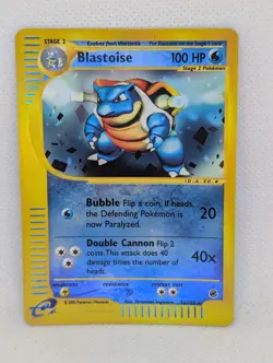 Blastoise 036/165 Expedition Base Set Reverse Holo Rare Pokemon TCG Nintendo LP - Image 1