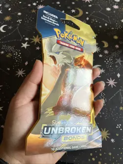 Pokemon Sun & Moon Unbroken Bonds Sleeved Booster Pack Charizard Reshiram NEW - Image 3