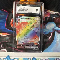 Greedent VMAX 272/264 Rainbow Rare - CGC Mint 9 - Fusion Strike - Pokemon TCG - Image 1