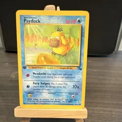 Pokemon Psyduck Fossil 1st Edition (53/62) NM - Image 1