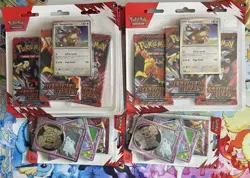 Pokemon TCG Destined Rivals 3 Pack Blister X12 2 single blisters - 38 Packs ✅ - Image 1
