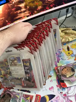 Pokemon TCG Destined Rivals 3 Pack Blister X12 2 single blisters - 38 Packs ✅ - Image 2