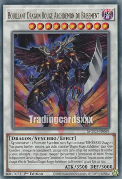 Yu-Gi-Oh! Bouillant Dragon Rouge Archdemon du Brisement : R MGED-FR069 - Image 1