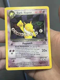 TEAM ROCKET DARK POKEMON LOT OF 6 HOLOS 2000 WOTC POKEMON (Alakazam, Slowbro) - Image 3