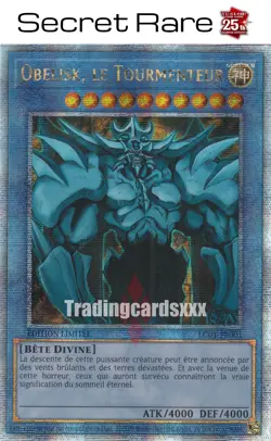 Yu-Gi-Oh! Obelisk, le Tourmenteur : QCSE LC01-FR001 - Starlight Rare 25th - Image 1