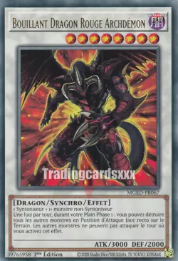 Yu-Gi-Oh! Bouillant Dragon Rouge Archdemon : R MGED-FR067 - Image 1