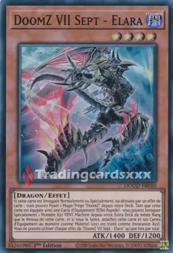 Yu-Gi-Oh! DoomZ VII Sept - Elara : SR DOOD-FR010 - Image 1