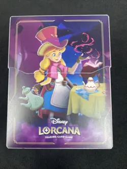 New - Disney Lorcana Deck Box Alice Tea Chemist League Promo - Image 1
