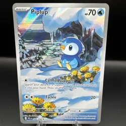 Pokemon Card TCG: Piplup 098/094 ⭐ Illustration Rare IR Phantasmal Flames M/Nm - Image 1