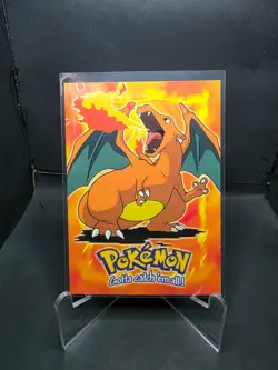 1999 Topps Pokemon CHARIZARD #6 Blue Logo TV Animation Card Vintage LP/NM - Image 2