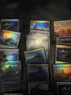 Magic the Gathering Foundations 55+card Land Lot 50 Foils! - Image 4