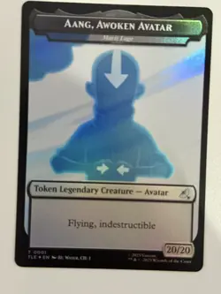 Aang, Awoken Avatar | Treasure FOIL - Double Sided Token - Image 1