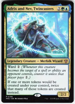 Adrix and Nev, Twincasters M Commander: Murders at Karlov Manor 198 NM - Image 1