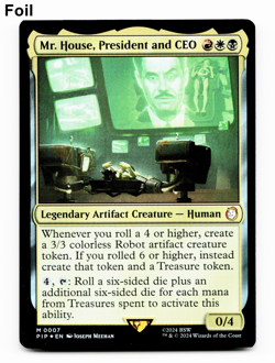 Mr. House, President and CEO (FOIL) - [Universes Beyond: Fallout] MTG NM 🔥🌳💀 - Image 1