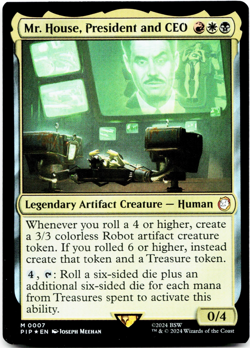 Mr. House, President and CEO (FOIL) - [Universes Beyond: Fallout] MTG NM 🔥🌳💀 - Image 3
