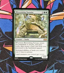 Blossoming Tortoise NM Regular MTG Wilds of Eldraine Unplayed Magic Gathering - Image 1