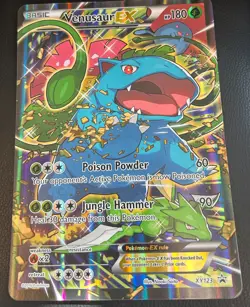 Pokemon TCG Jumbo Venusaur Ex XY123 Black Star Promo Pokemon Card English - Image 1