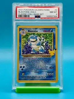 PSA 8 - Pokemon Celebrations Blastoise Holo Classic Collection #2 - Image 1