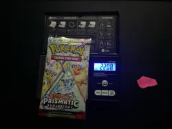 GOD PACKU 22.08g VERY HEAVY Prismatic Evolutions Pokemon Sealed Booster Pack New - Image 1