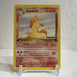 Pokemon Rapidash 44/64 Jungle 1st Edition Uncommon - Image 1