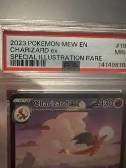 2023 POKEMON MEW EN-151 SPECIAL ILLUSTRATION RARE #199 CHARIZARD EX PSA 9 - Image 2