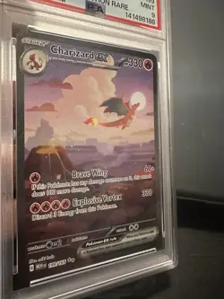 2023 POKEMON MEW EN-151 SPECIAL ILLUSTRATION RARE #199 CHARIZARD EX PSA 9 - Image 5